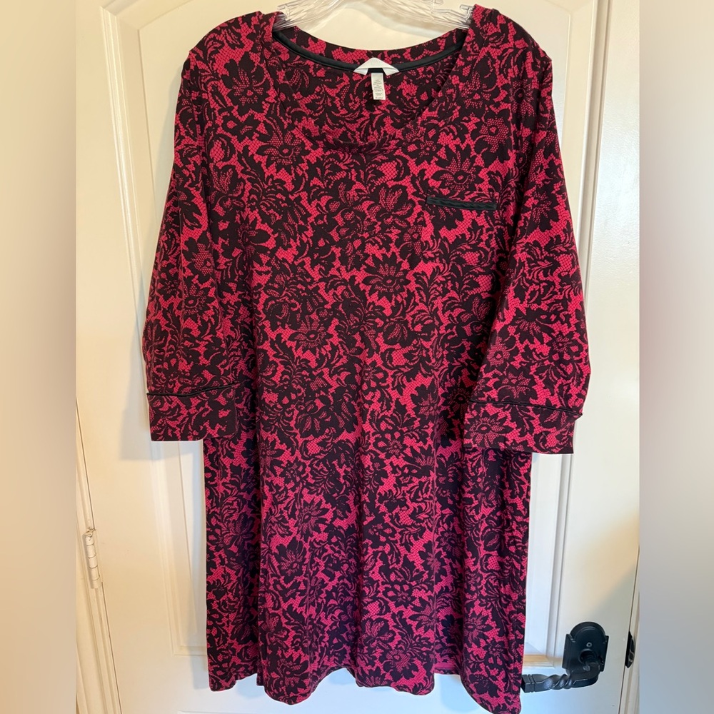 Soma Cotton Blend Sleep Shirt - Size XL